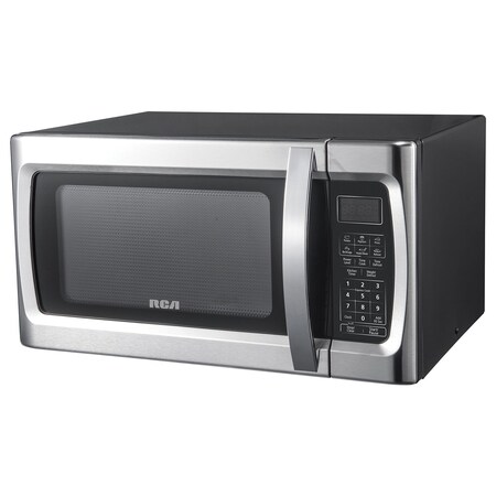 Rca 1,000-Watt 1.1-Cubic-Foot Stainless Steel Countertop Microwave RMW1178